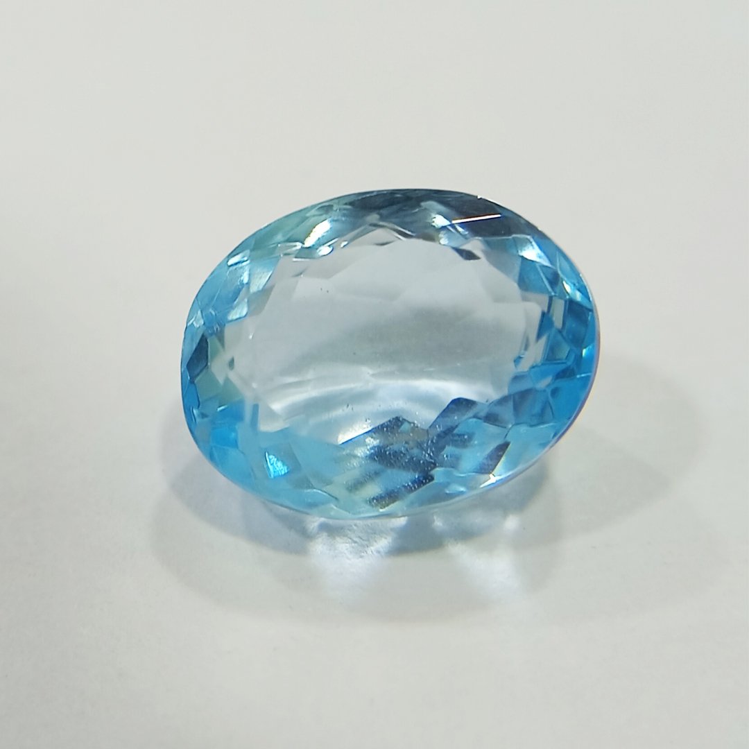 Radiant Natural Blue Topaz gemstone with serene blue hues, symbolizing clarity, communication, and emotional balance.
