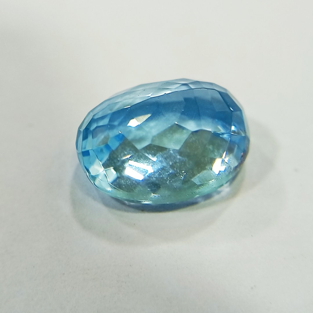 Radiant Natural Blue Topaz gemstone with serene blue hues, symbolizing clarity, communication, and emotional balance.