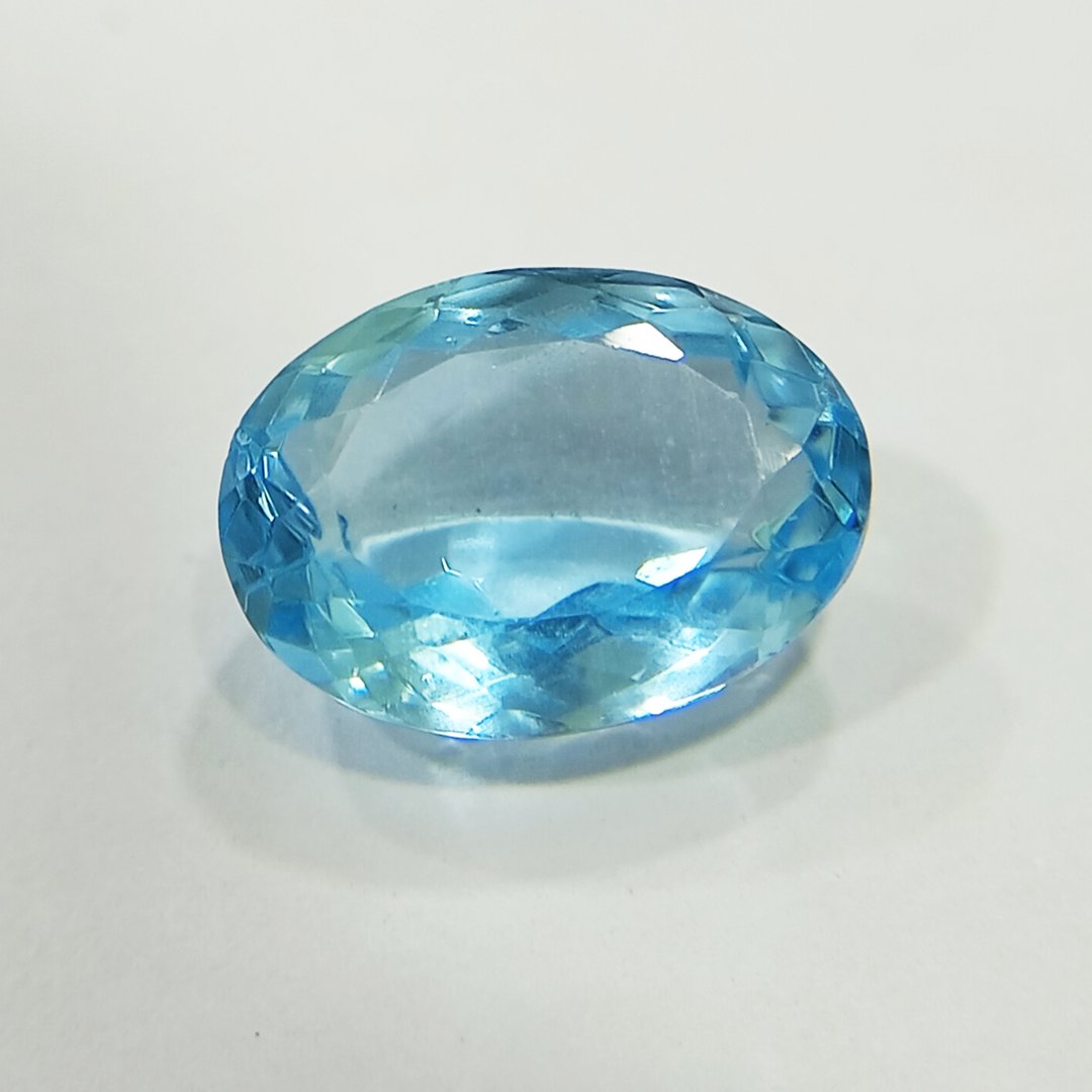 Radiant Natural Blue Topaz gemstone with serene blue hues, symbolizing clarity, communication, and emotional balance.