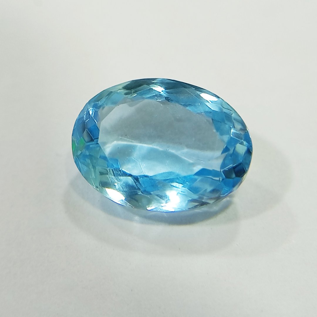 Radiant Natural Blue Topaz gemstone with serene blue hues, symbolizing clarity, communication, and emotional balance.