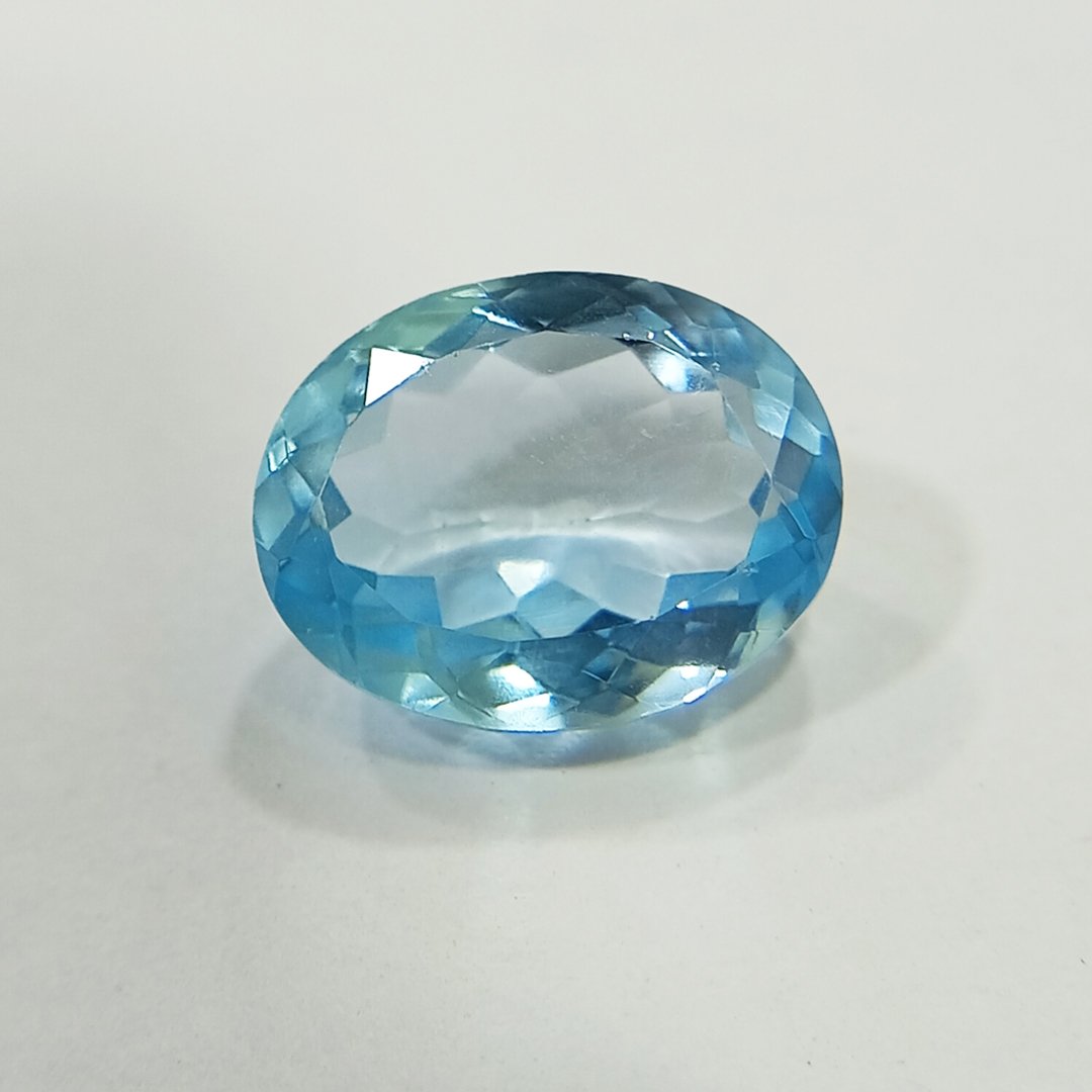 Radiant Natural Blue Topaz gemstone with serene blue hues, symbolizing clarity, communication, and emotional balance.