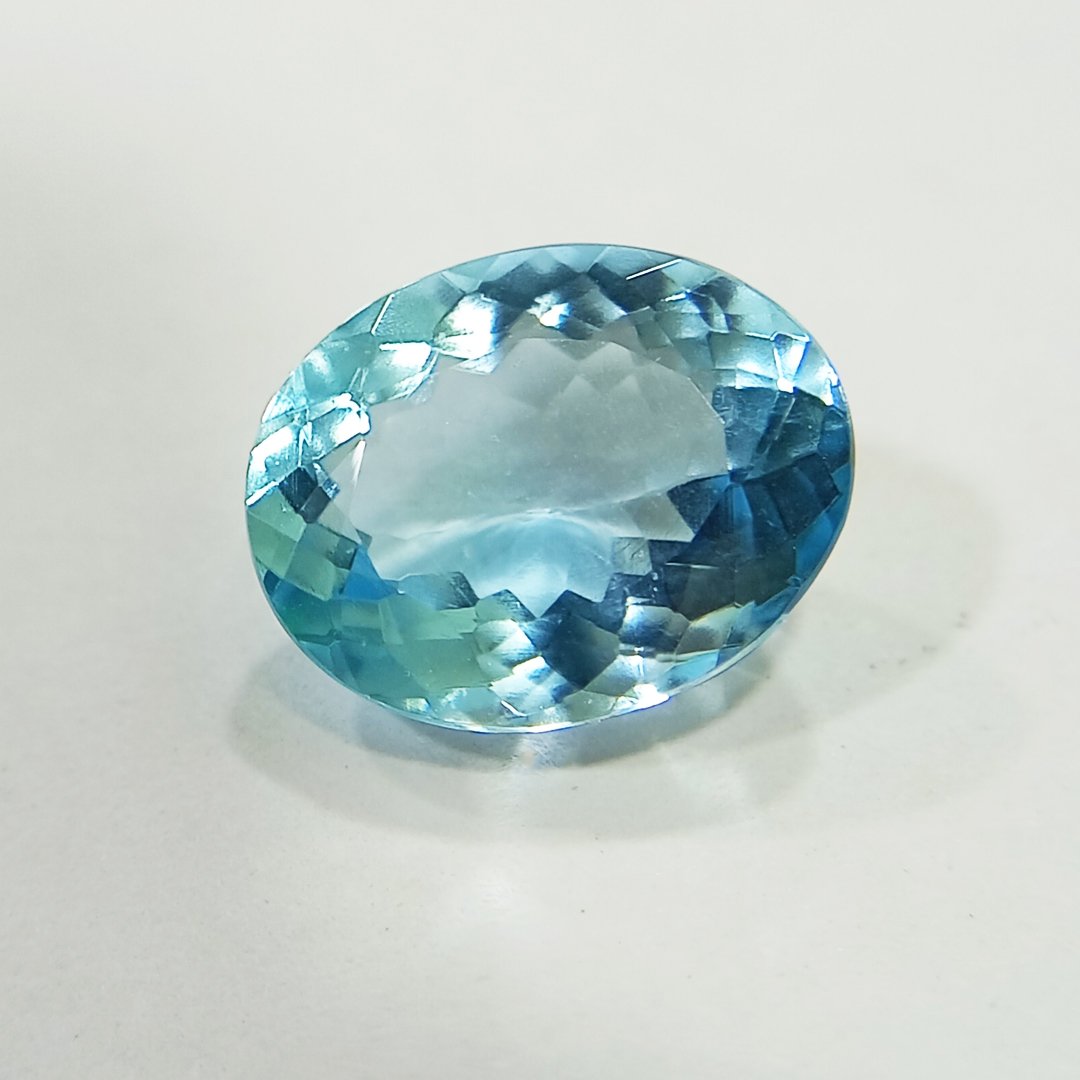 Radiant Natural Blue Topaz gemstone with serene blue hues, symbolizing clarity, communication, and emotional balance.