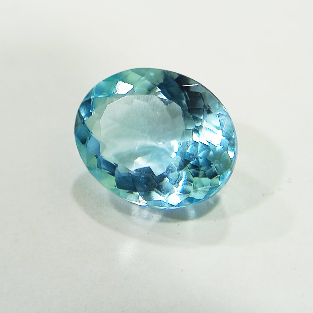 Radiant Natural Blue Topaz gemstone with serene blue hues, symbolizing clarity, communication, and emotional balance.