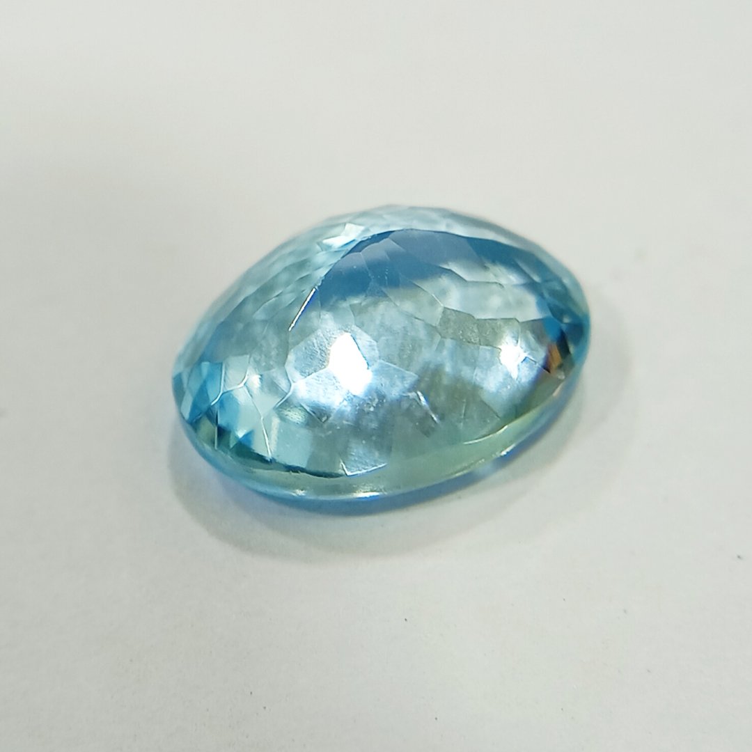 Radiant Natural Blue Topaz gemstone with serene blue hues, symbolizing clarity, communication, and emotional balance.