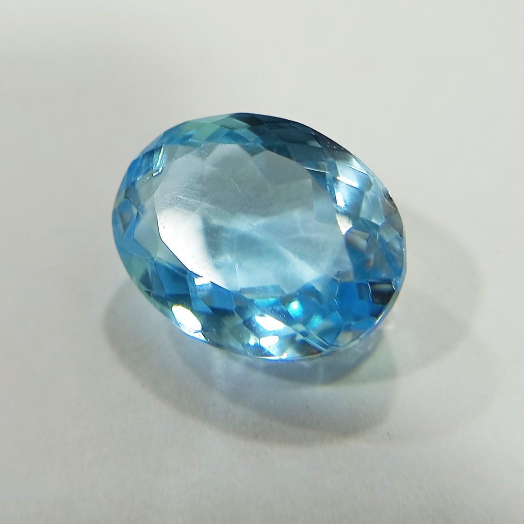 Radiant Natural Blue Topaz gemstone with serene blue hues, symbolizing clarity, communication, and emotional balance.