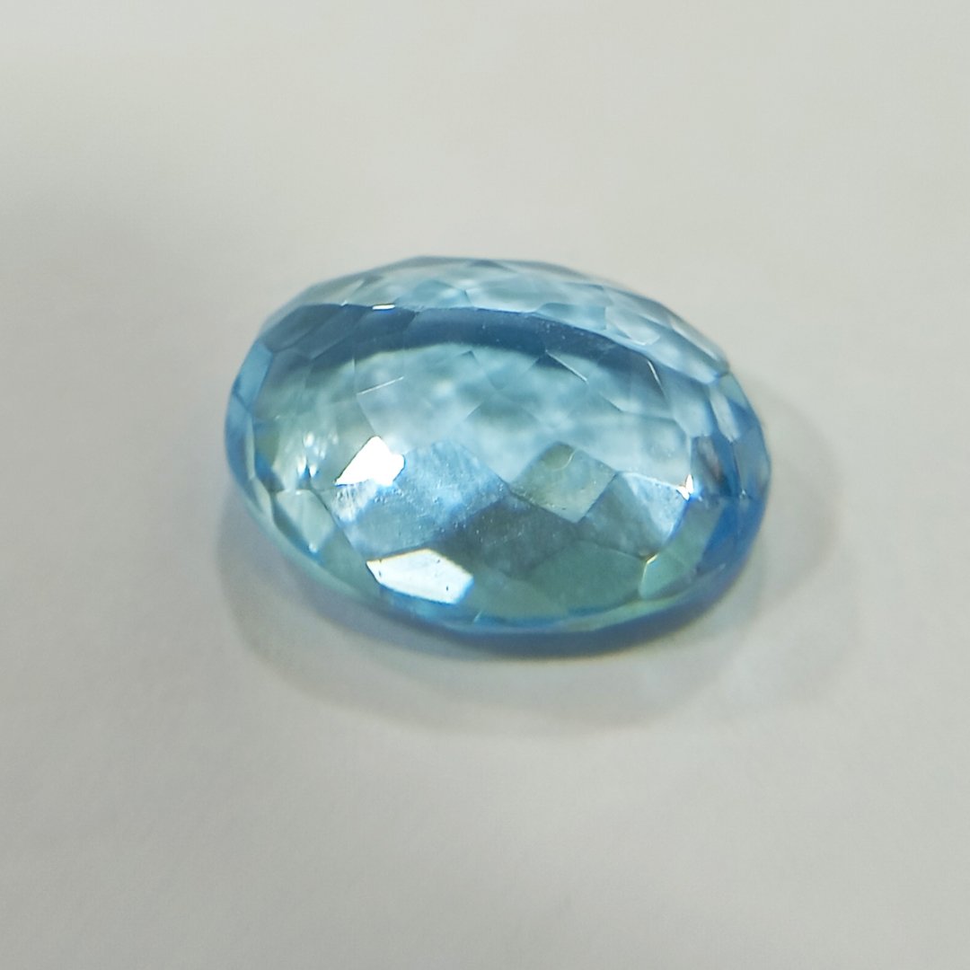 Radiant Natural Blue Topaz gemstone with serene blue hues, symbolizing clarity, communication, and emotional balance.