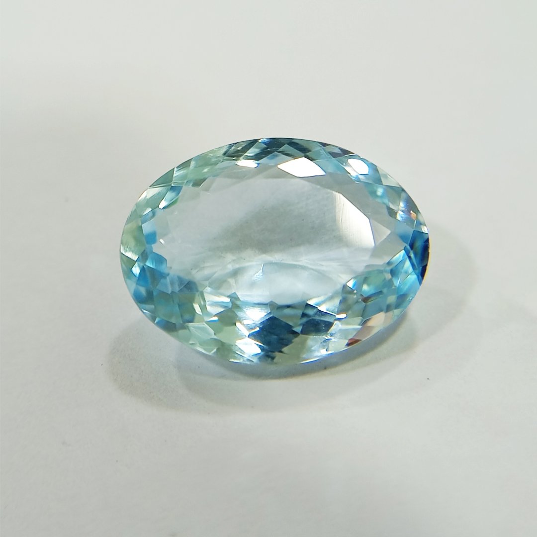 Radiant Natural Blue Topaz gemstone with serene blue hues, symbolizing clarity, communication, and emotional balance.