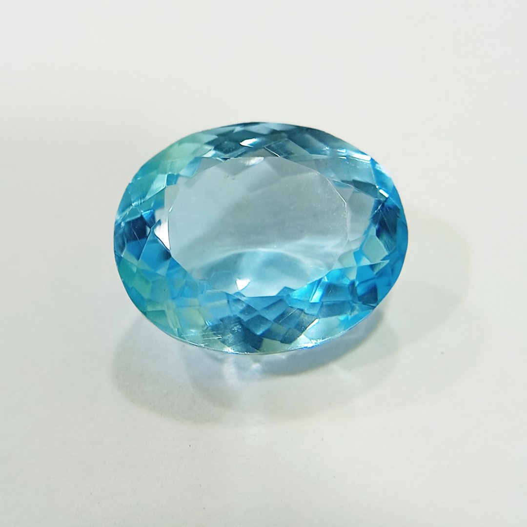 Radiant Natural Blue Topaz gemstone with serene blue hues, symbolizing clarity, communication, and emotional balance.