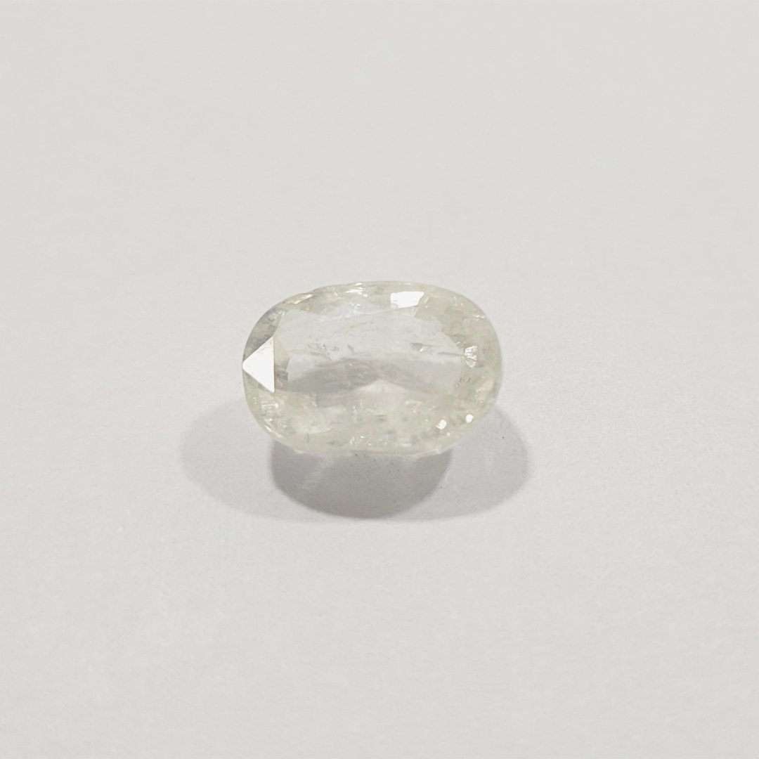 A premium-quality White Sapphire, known for its elegance, purity, and astrological benefits.