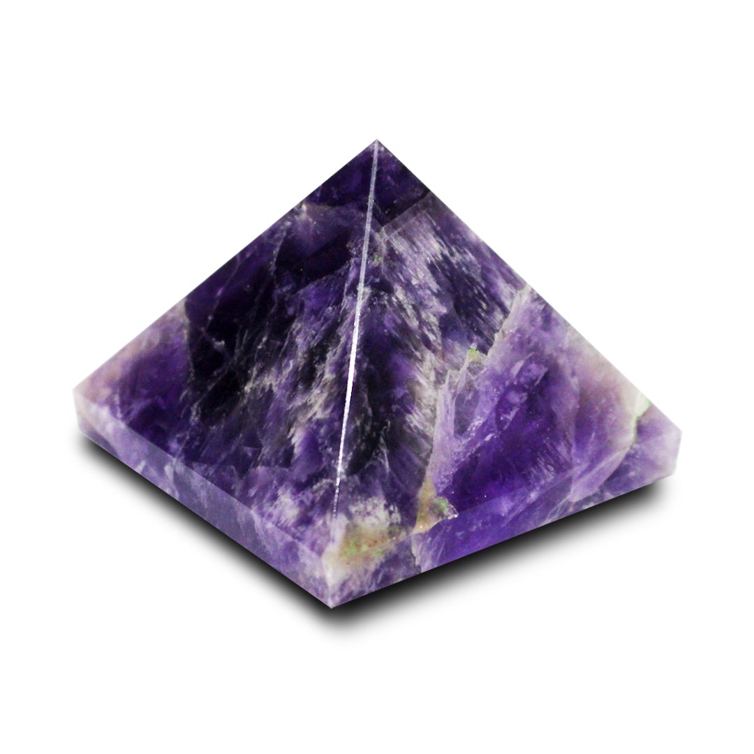 "Amethyst Pyramid – A symbol of spiritual wisdom, protection, and positive energy."