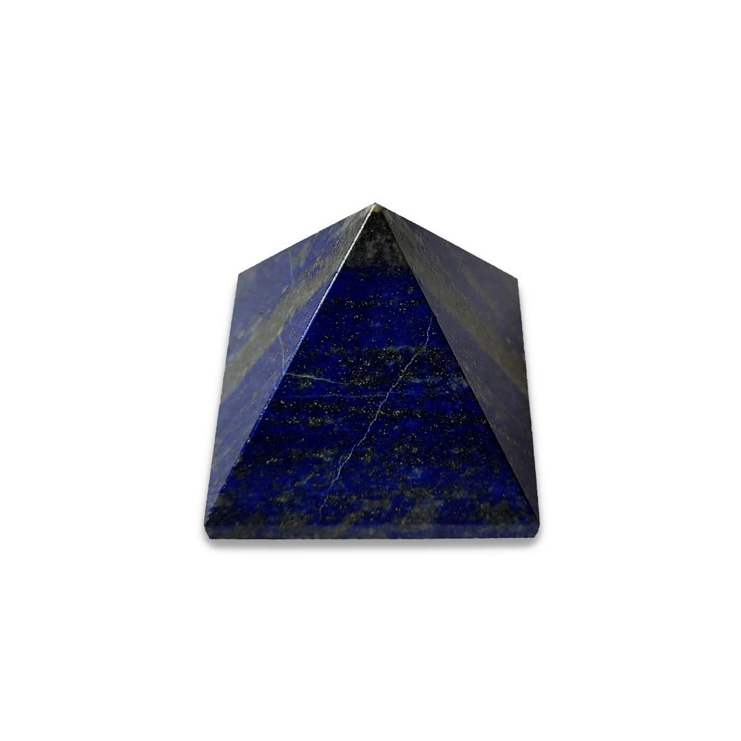 "Lapis Lazuli Pyramid – A powerful crystal pyramid symbolizing wisdom, truth, and spiritual awakening."