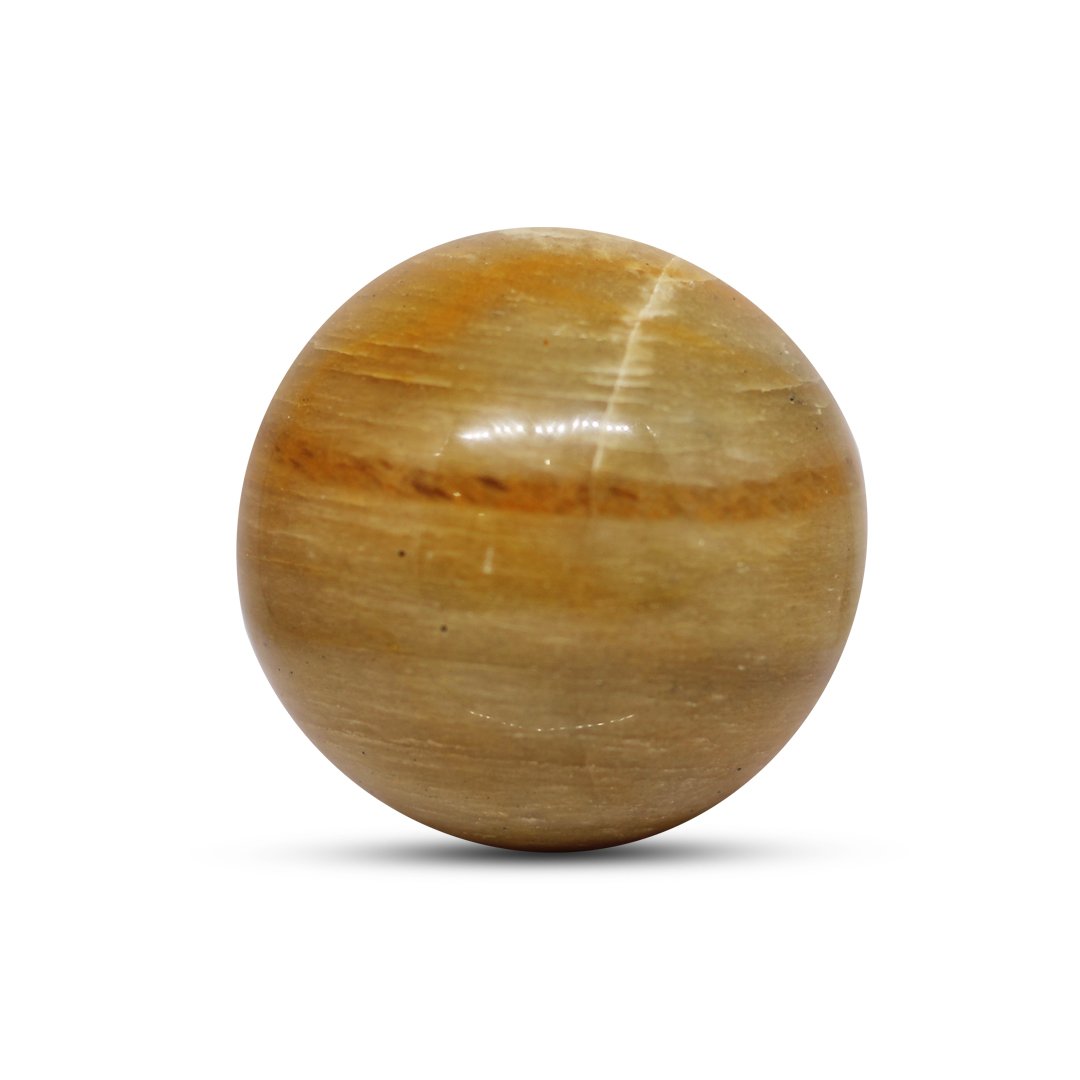 "Yellow Jasper Sphere Ball – A natural crystal for grounding, strength, and confidence."