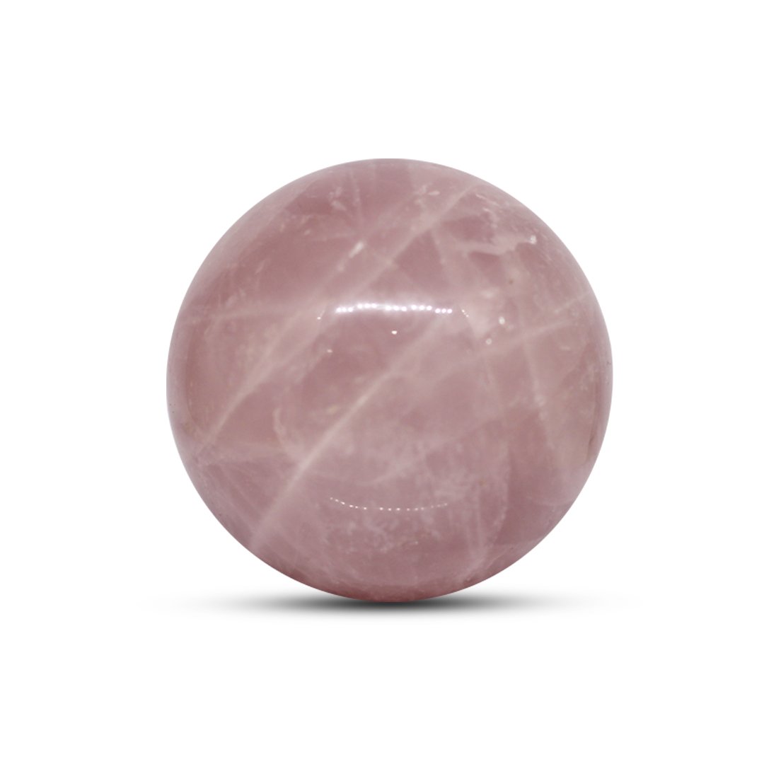 "Rose Quartz Sphere Ball – A crystal of unconditional love, emotional healing, and harmony."