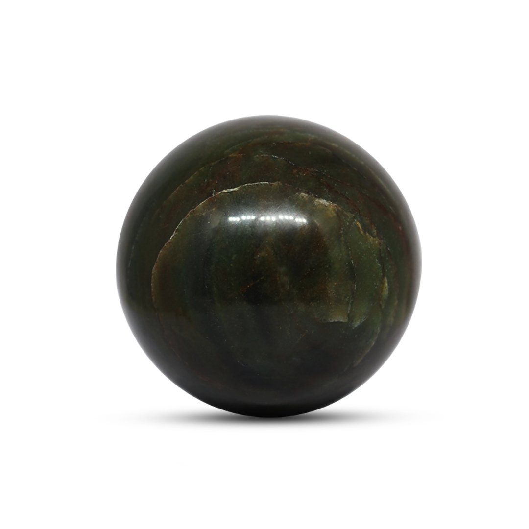 "Green Jade Sphere Ball – A symbol of harmony, balance, and prosperity, crafted from natural Green Jade."