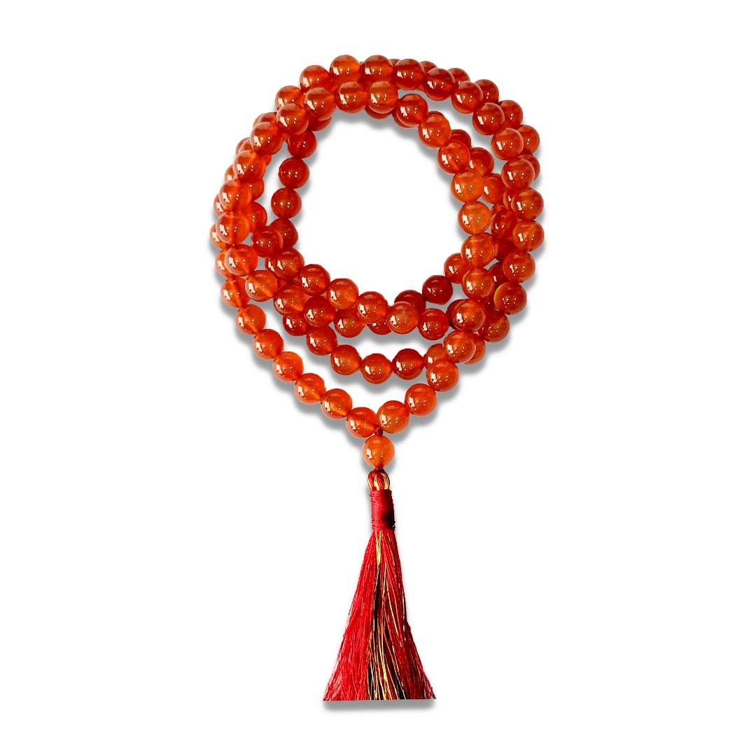Carnelian Mala Gemstone Mala