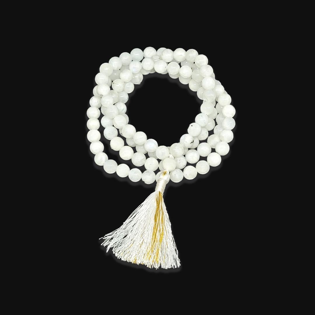 Moonstone Gemstone  Mala