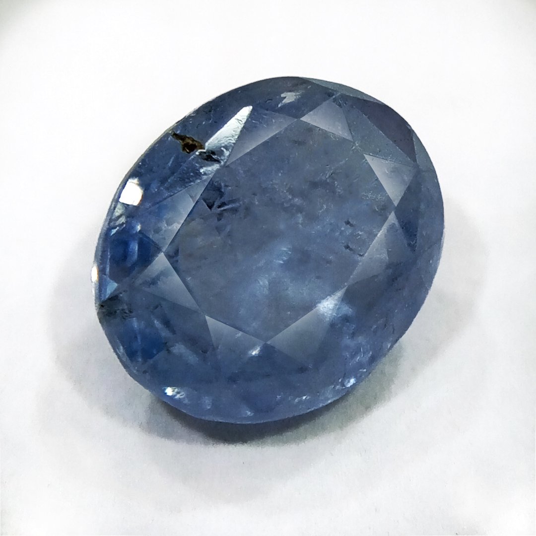 Exquisite Natural Blue Sapphire gemstone with deep blue hues, symbolizing wisdom, power, and prosperity.