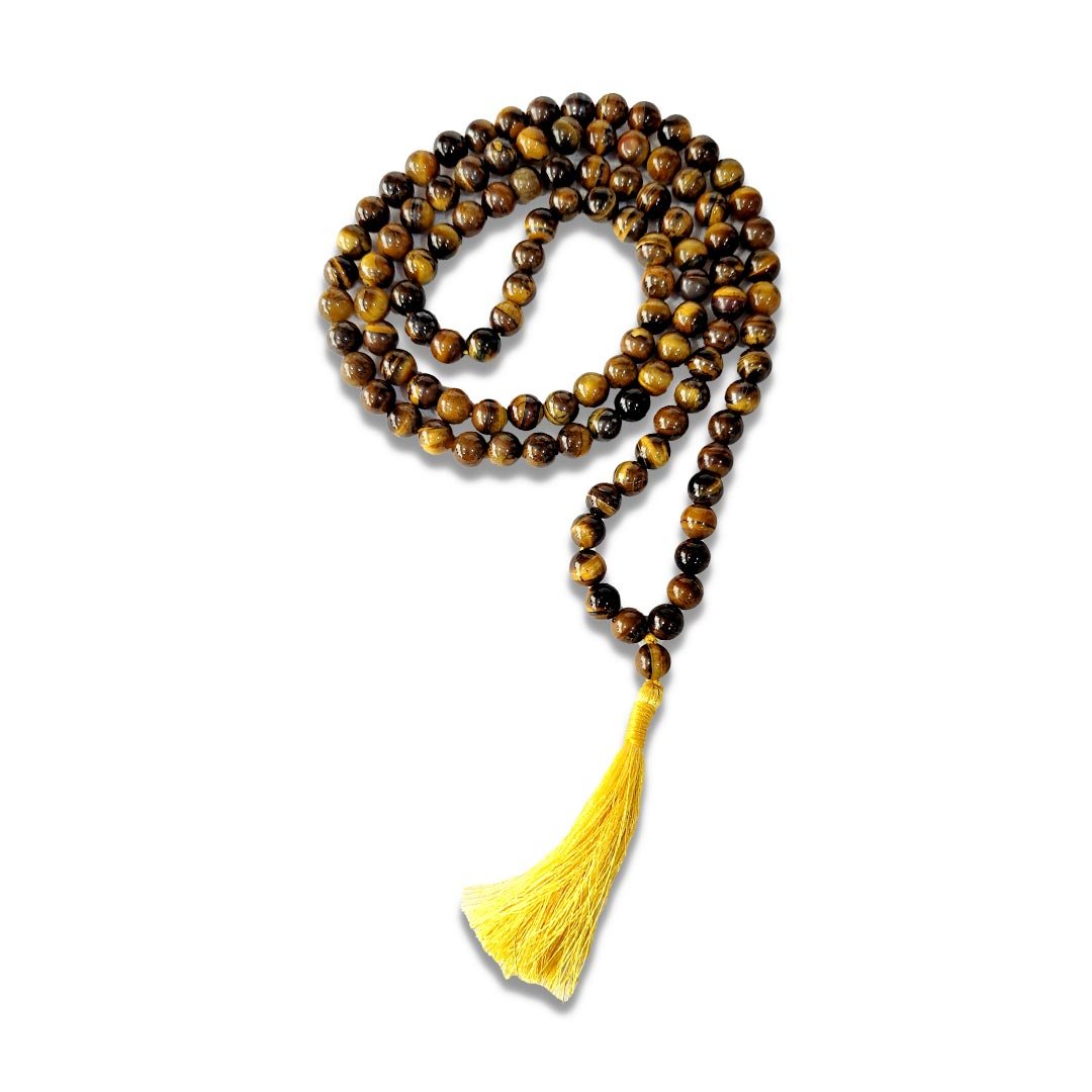 Tiger Eye Faceted Gemstone Mala