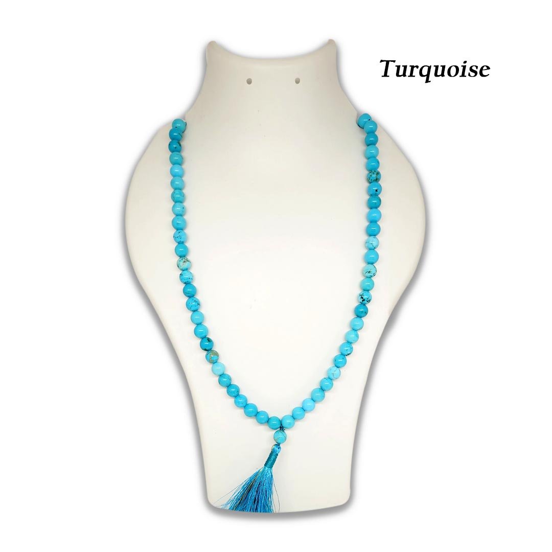Turquoise Gemstone Mala - Image 2