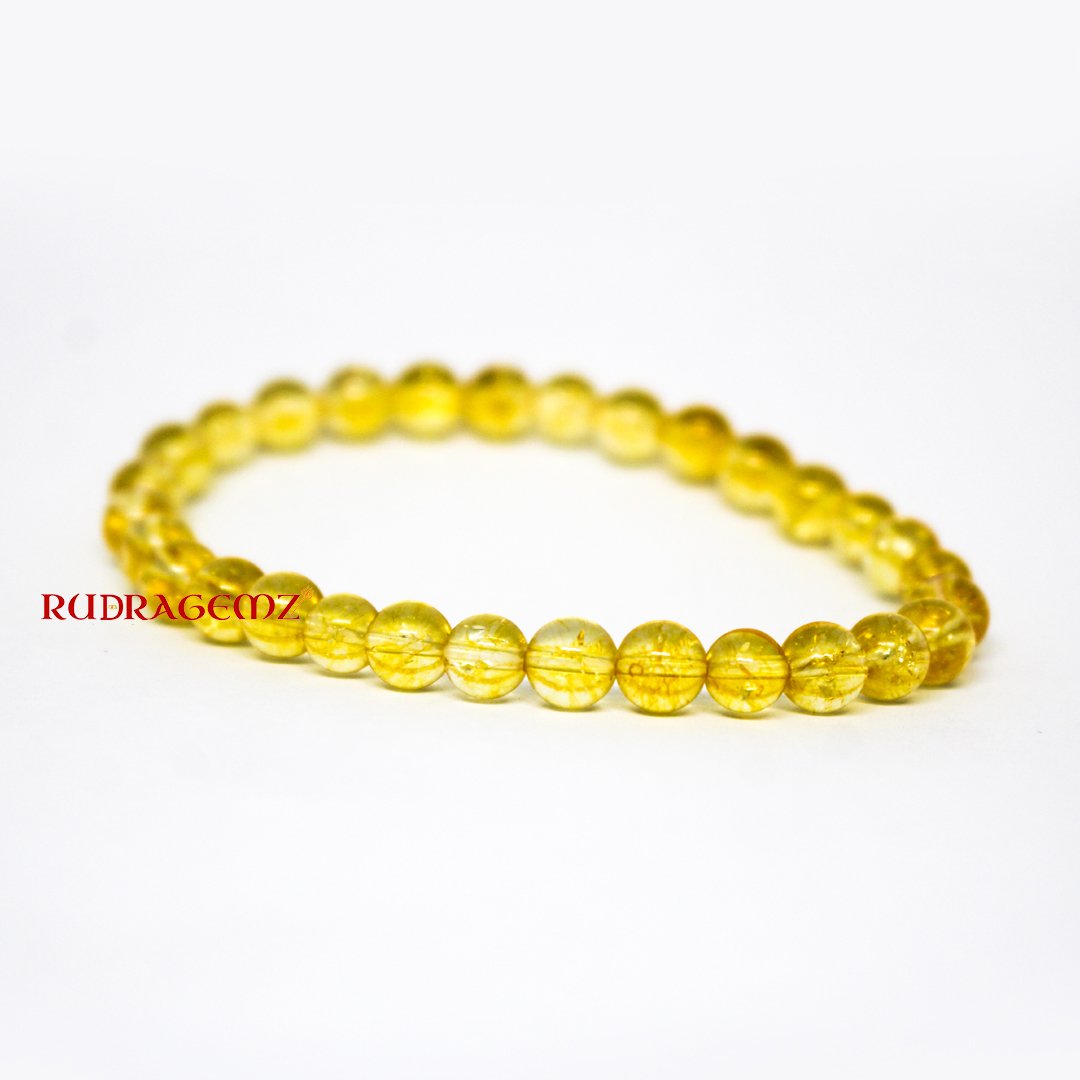 Citrine Faceted Bracelet - 6mm