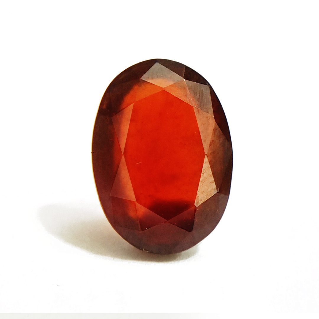 A beautifully cut and polished Natural Indian Gomedh stone, known for its astrological significance and protective energy.