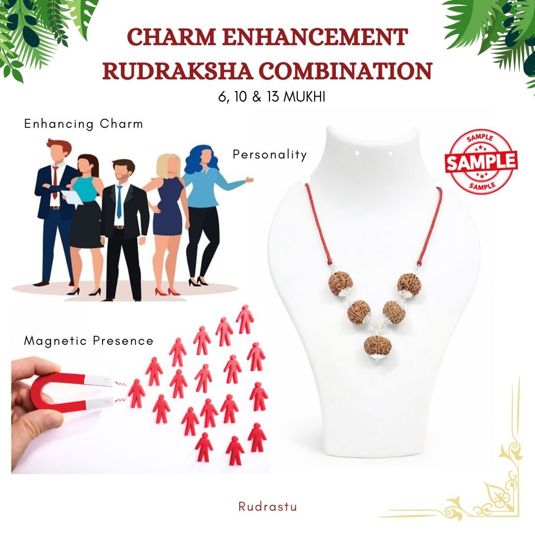 Charm Enhancement Rudraksha Combination (Enhancing Charm, Personality & Magnetic Presence)