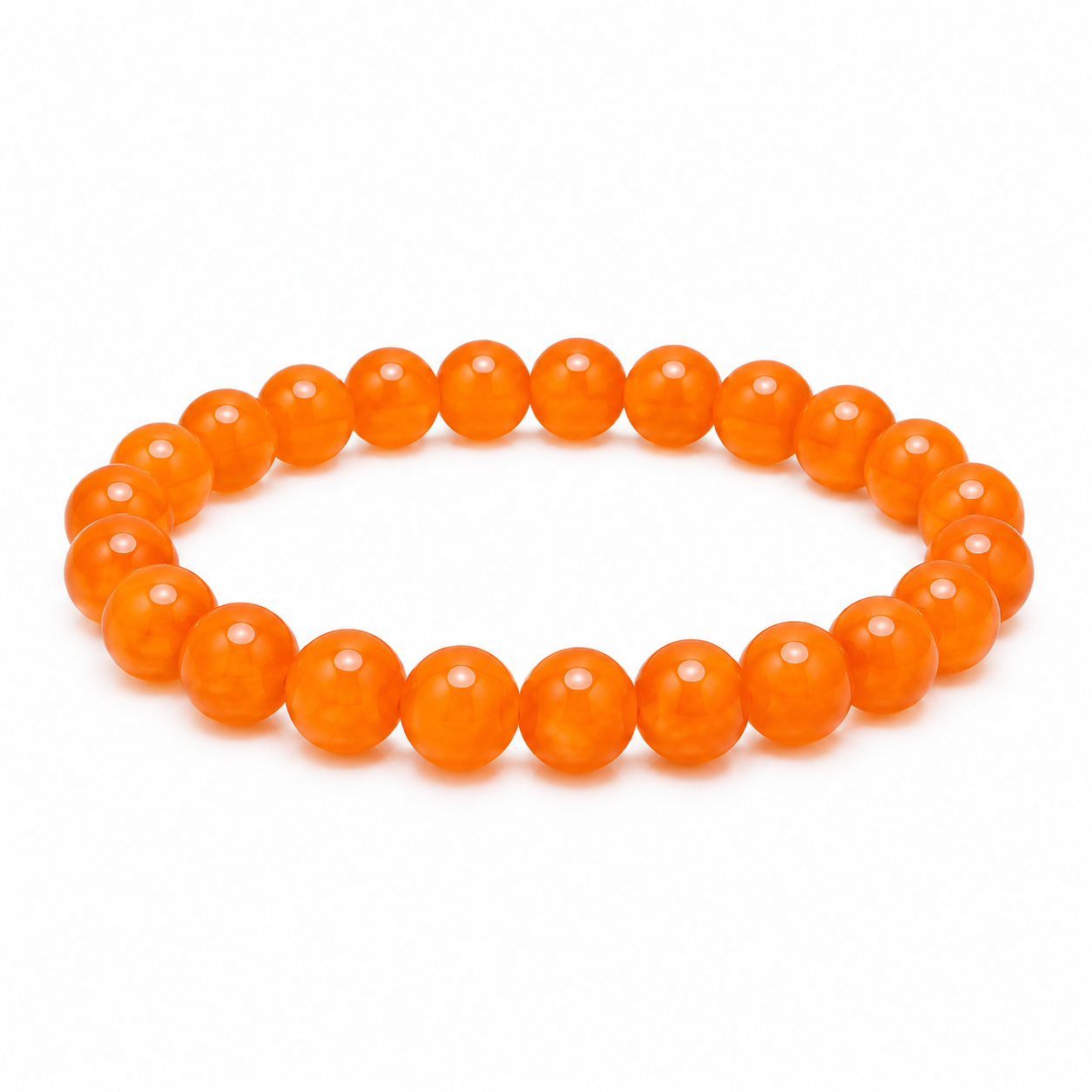 Orange Jade Bracelet